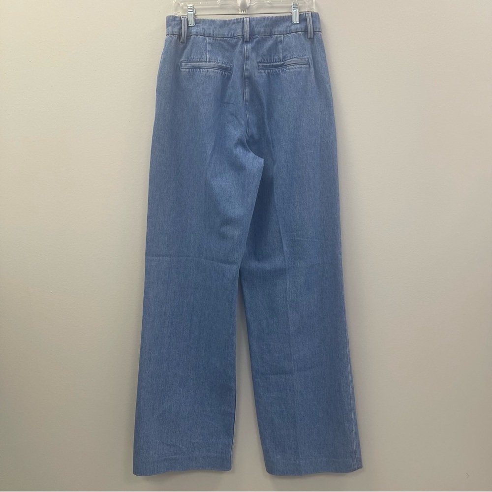 Favorite Daughter The Fiona Denim Trouser Jeans in Seaport Blue, Size 10 - NWT - Picture 3 of 8
